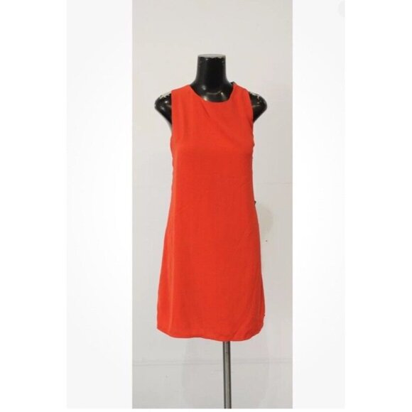 Lulu's Joyful Red Orange Multi Stripe Tie-Back Mini Dress Size Small - Picture 5 of 7